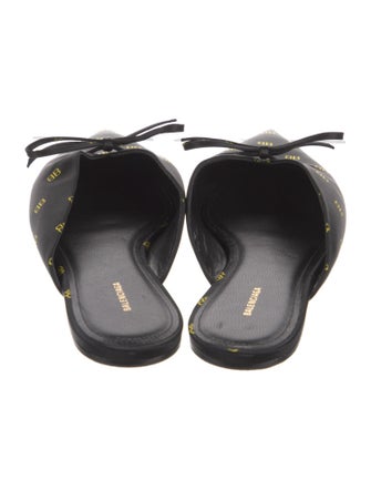 Balenciaga Satin Printed Mules