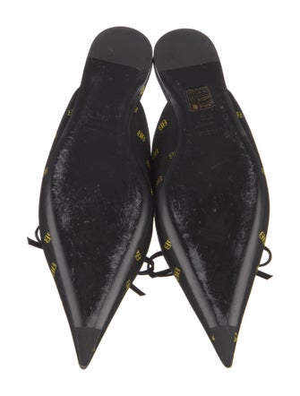 Balenciaga Satin Printed Mules