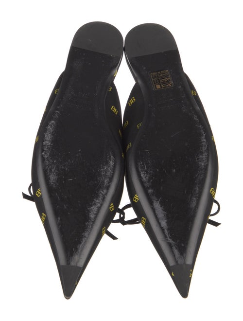 Balenciaga Satin Printed Mules