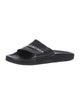 Balenciaga Signature Logo Leather Slides
