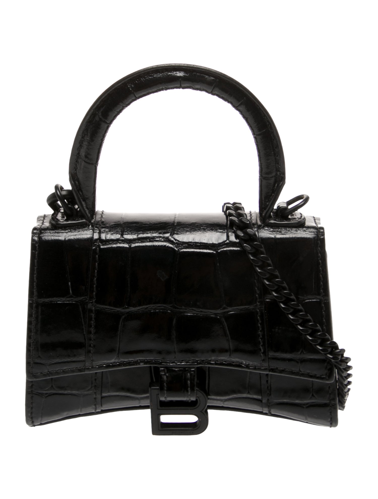 Balenciaga Embossed Leather Hourglass Mini