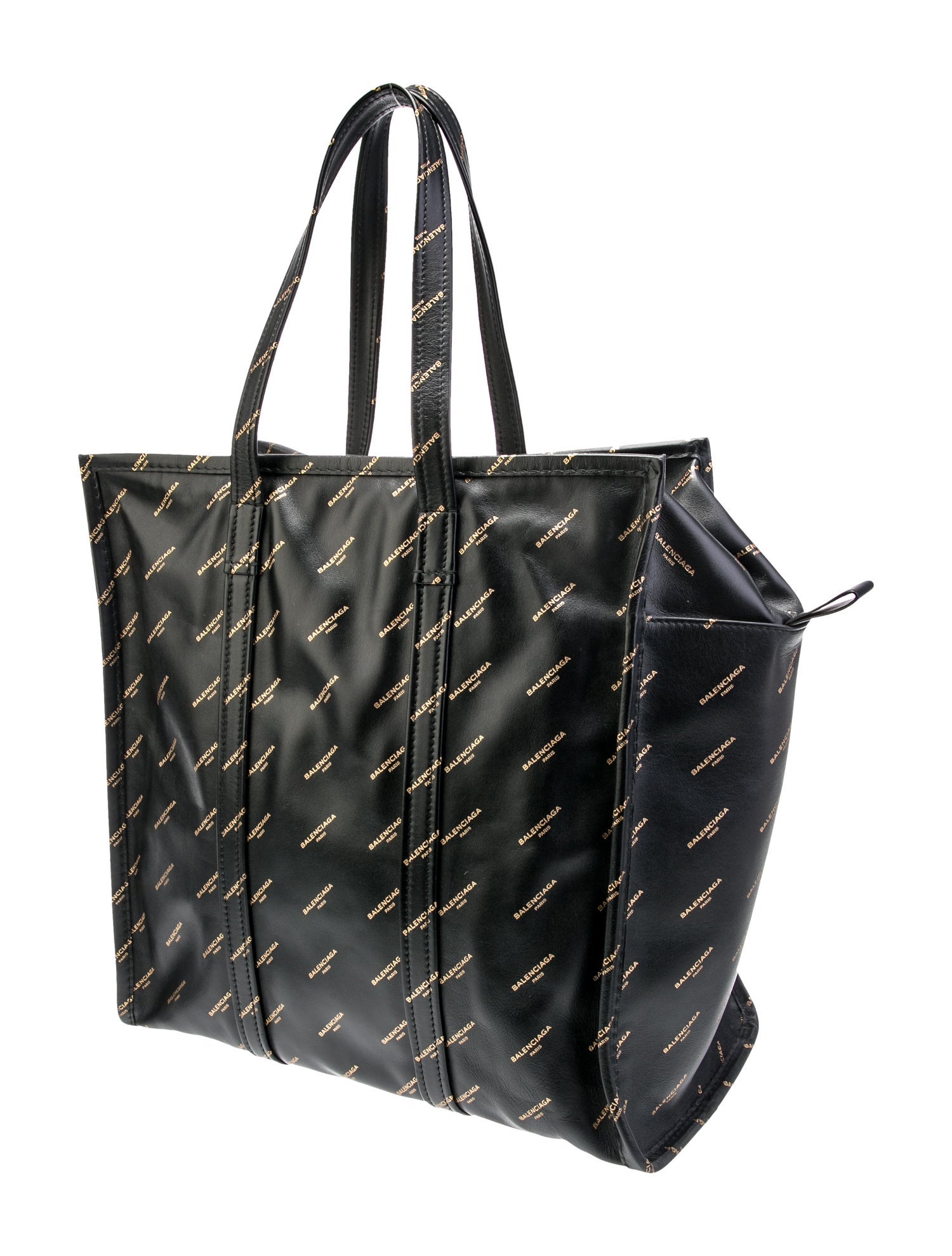 Balenciaga Leather Bazar Shopper Tote Bag Medium