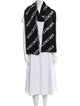 Balenciaga All Over Logo Wool Scarf