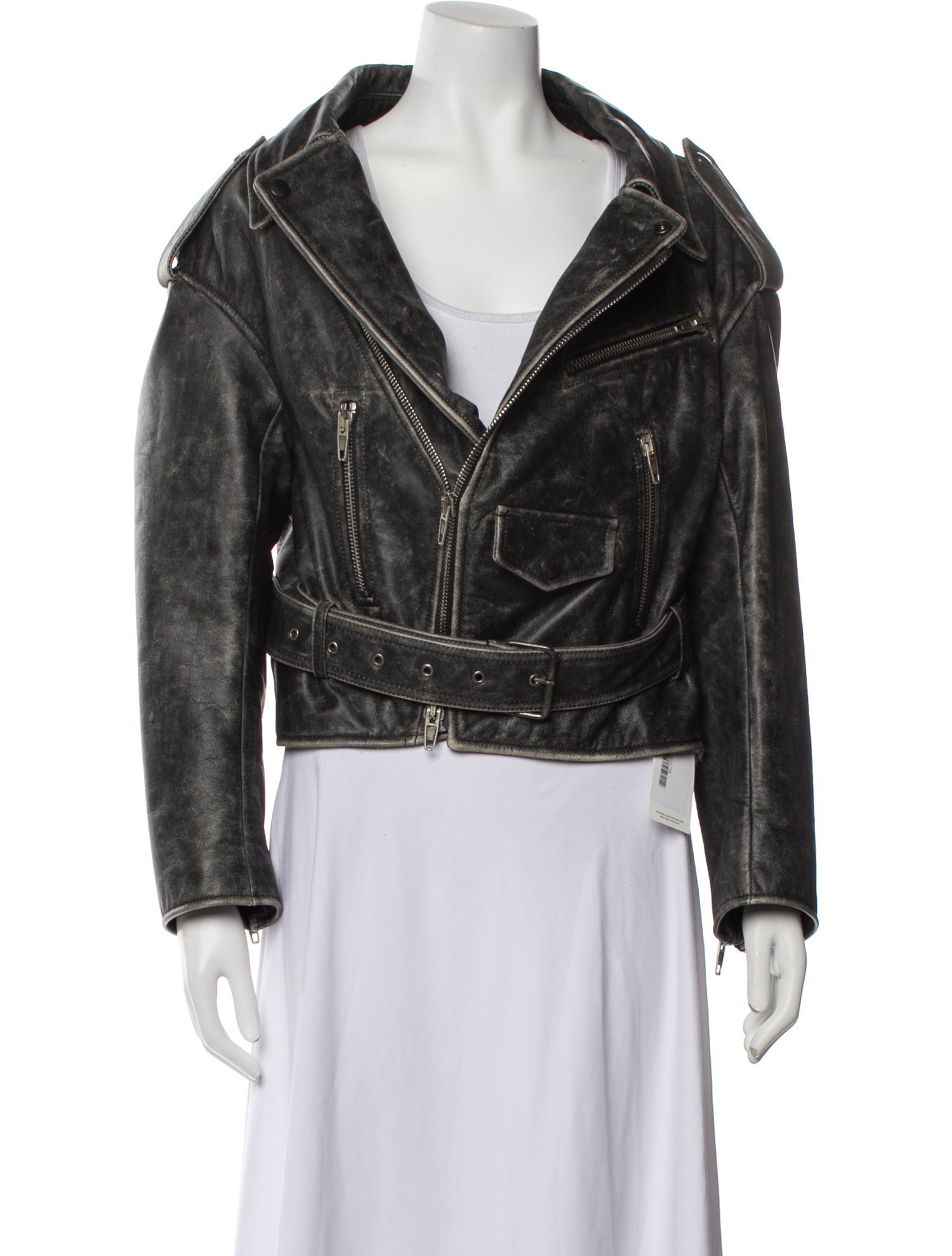 Balenciaga 2017 Leather Biker Jacket