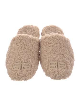 Balenciaga Shearling Mules