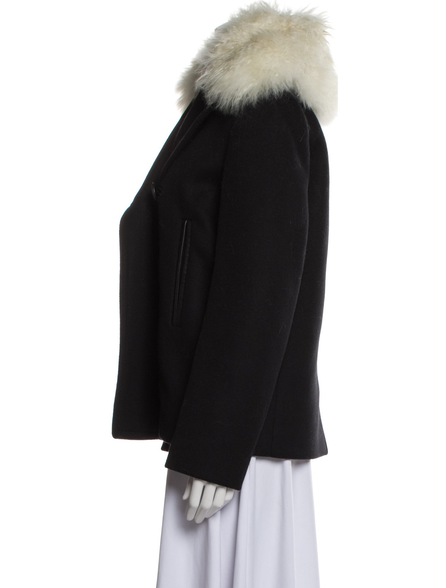 Balenciaga 2015 Virgin Wool Fur Jacket w/ Tags