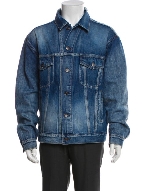 Balenciaga 2017 Signature Logo Denim Jacket