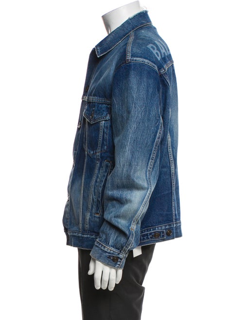 Balenciaga 2017 Signature Logo Denim Jacket
