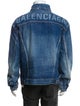 Balenciaga 2017 Signature Logo Denim Jacket