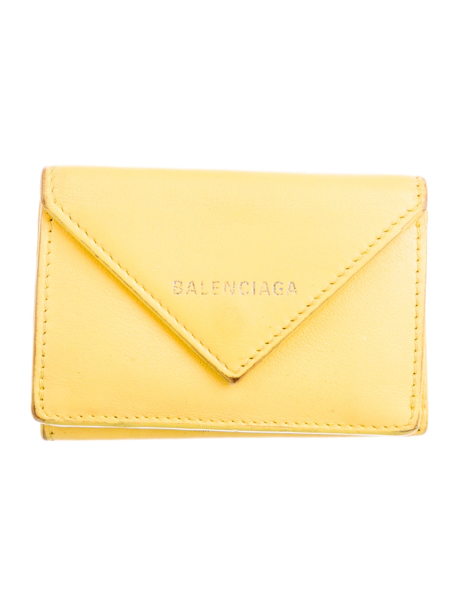 Balenciaga 2019 Signature Logo Compact Wallet