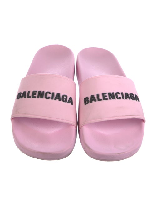 Balenciaga Rubber Graphic Print Slides