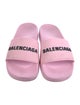 Balenciaga Rubber Graphic Print Slides