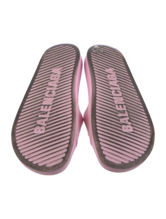 Balenciaga Rubber Graphic Print Slides