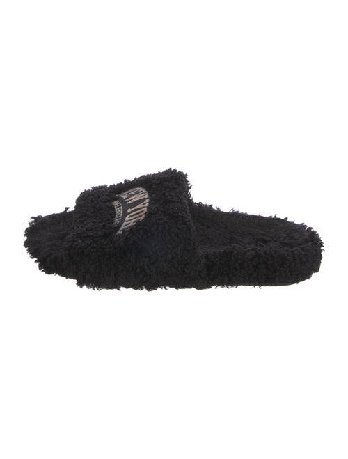 Balenciaga Faux Fur Printed Slides