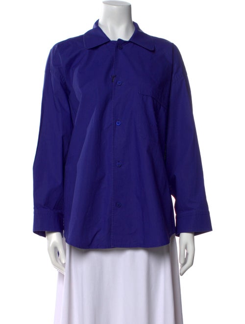 Balenciaga 2021 Long Sleeve Button-Up Top