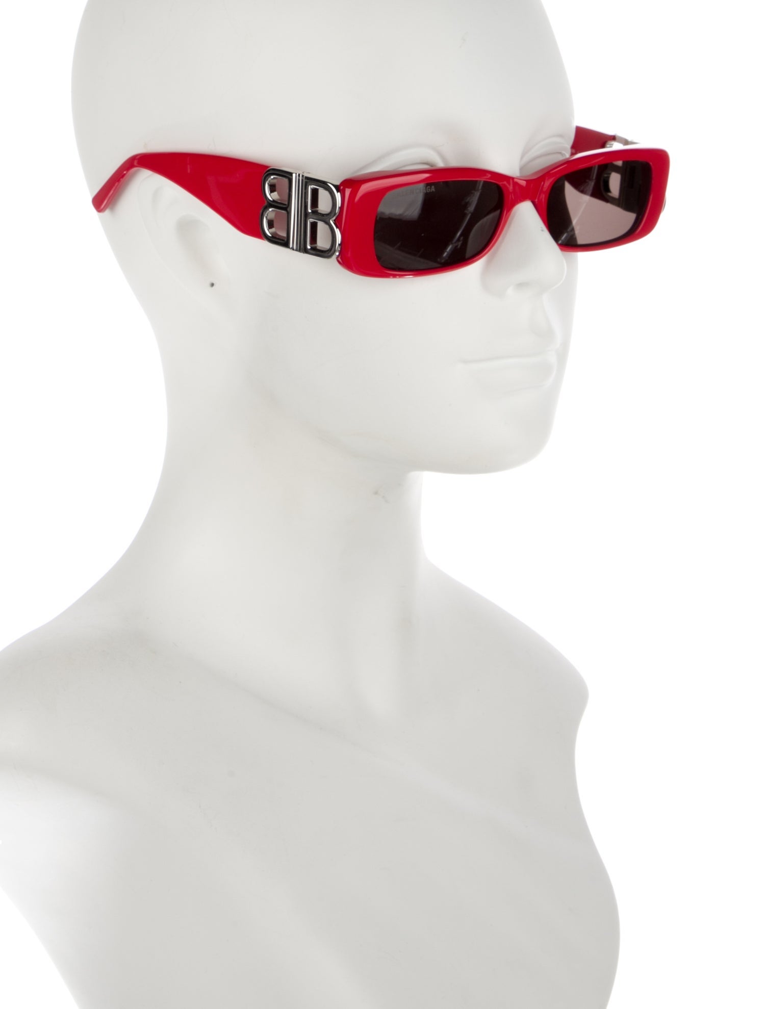 Balenciaga Square Tinted Sunglasses