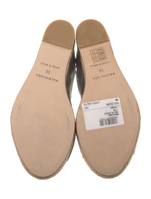 Balenciaga Leather Espadrilles