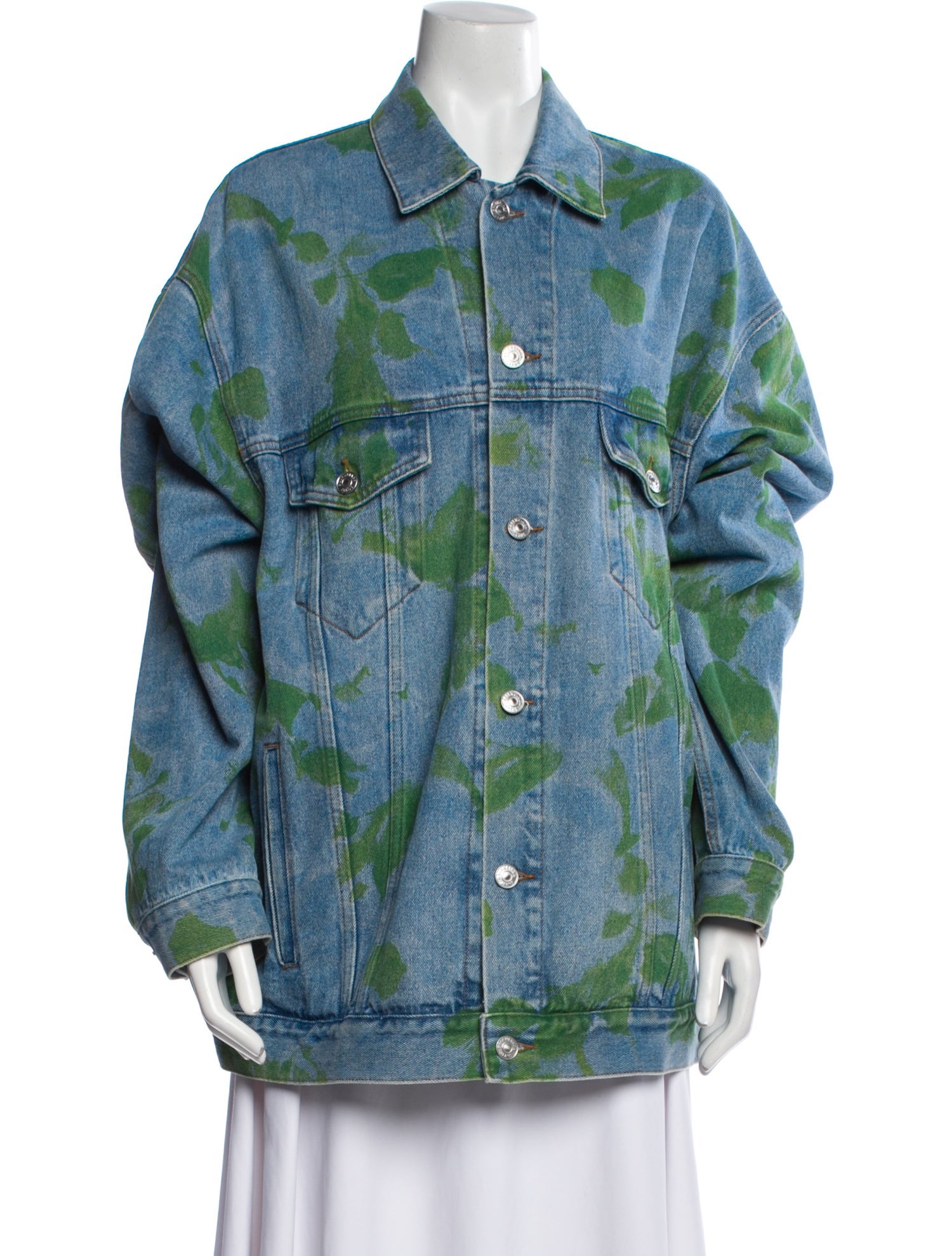Balenciaga 2020 Printed Denim Jacket