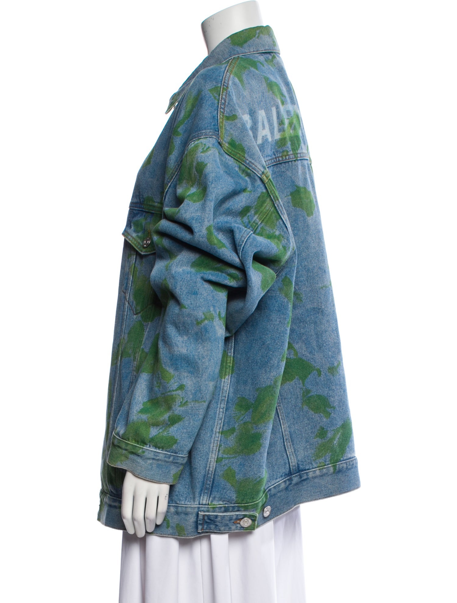 Balenciaga 2020 Printed Denim Jacket