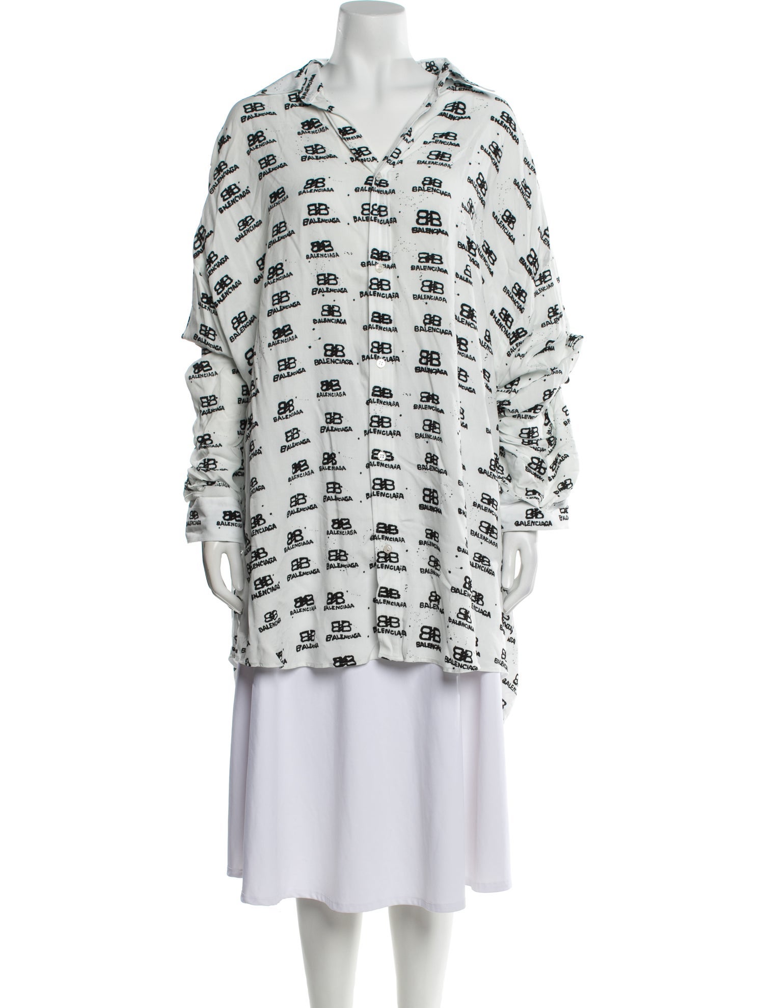 Balenciaga 2022 Printed Tunic