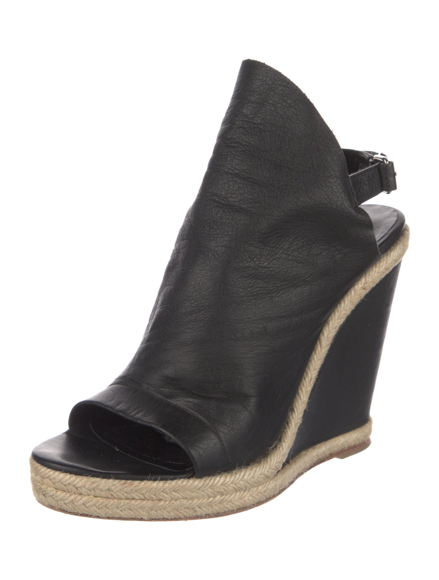 Balenciaga Leather Espadrilles