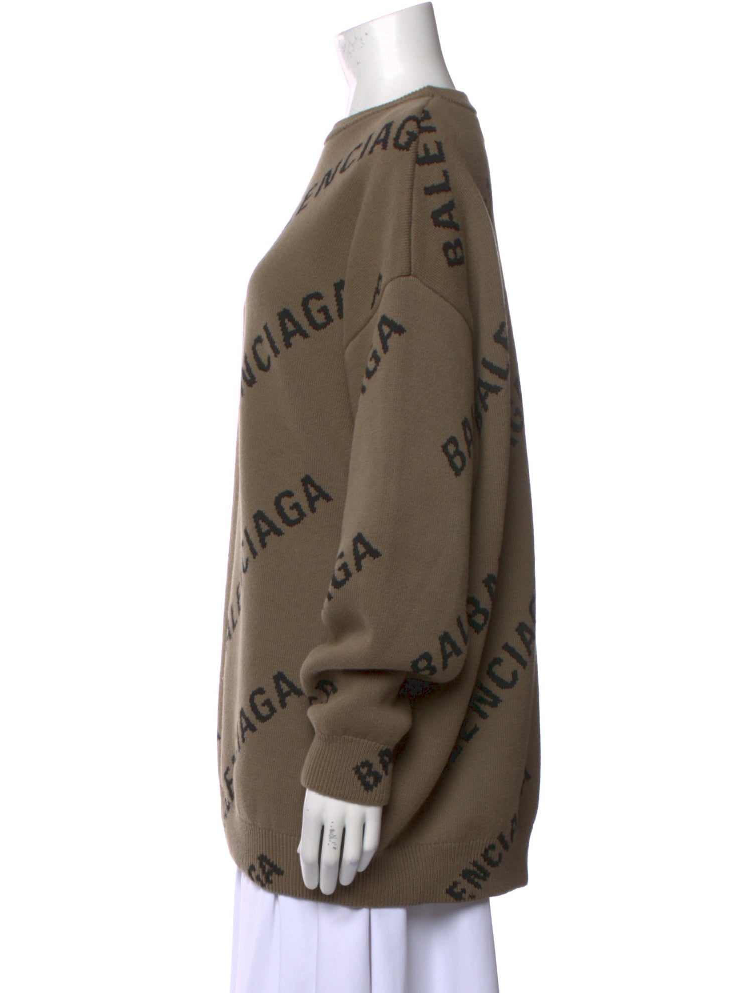 Balenciaga 2021 All Over Logo Sweater