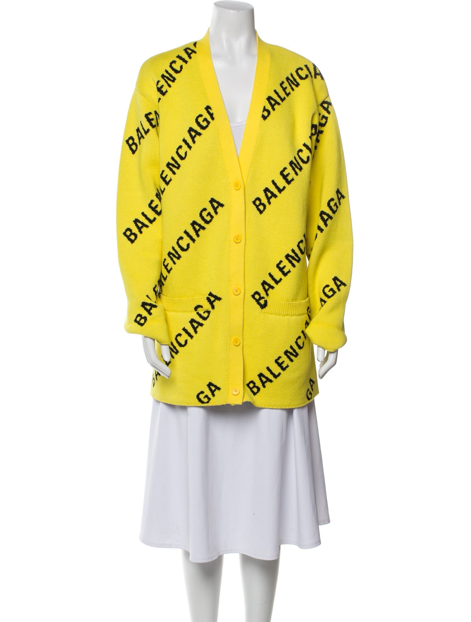 Balenciaga 2020 All Over Logo Sweater