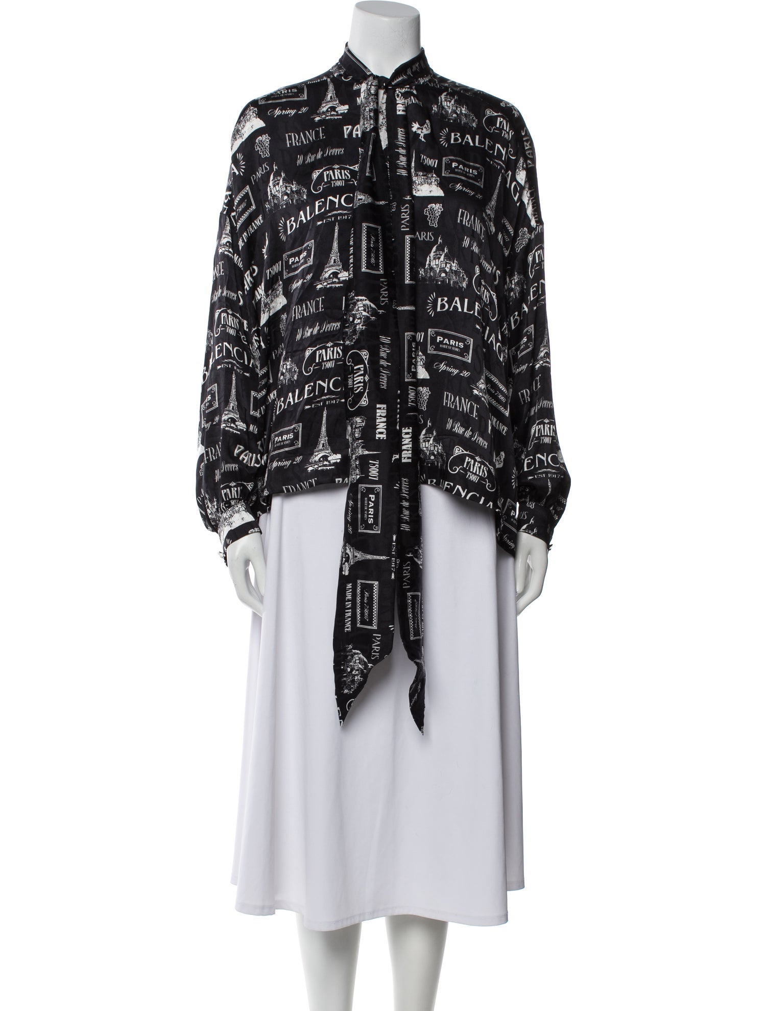 Balenciaga 2019 Silk Blouse