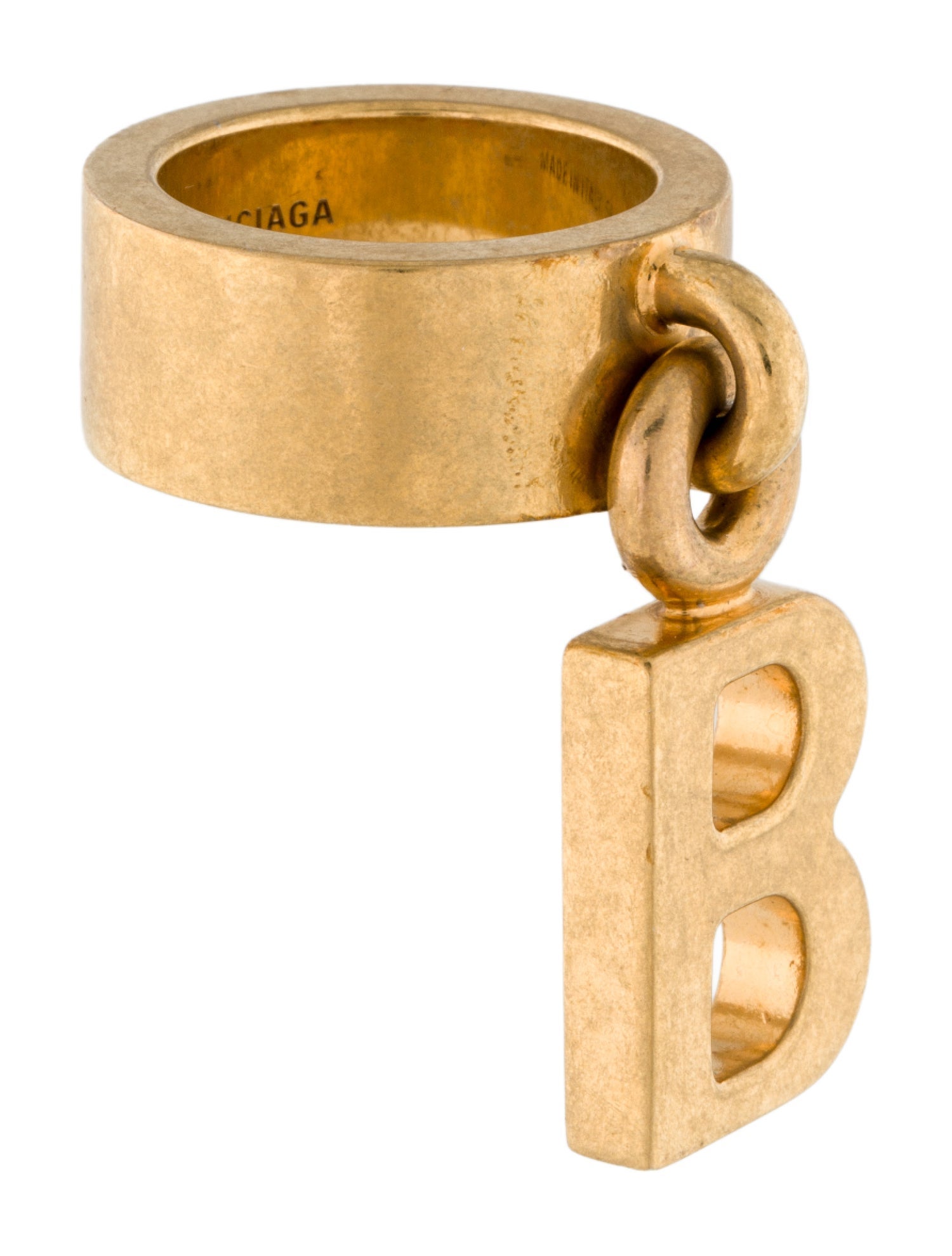 Balenciaga B logo Cocktail Ring