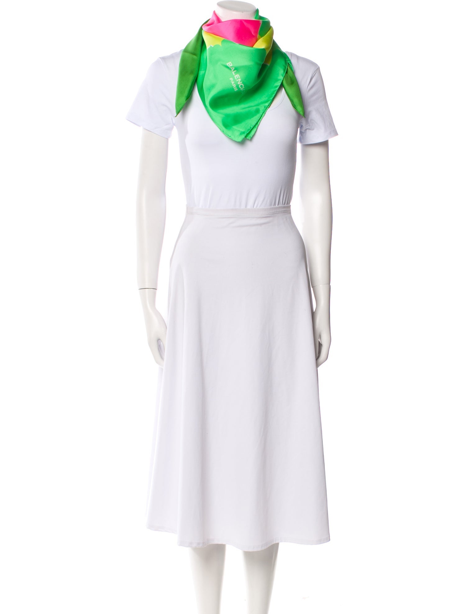 Balenciaga Silk Printed Scarf