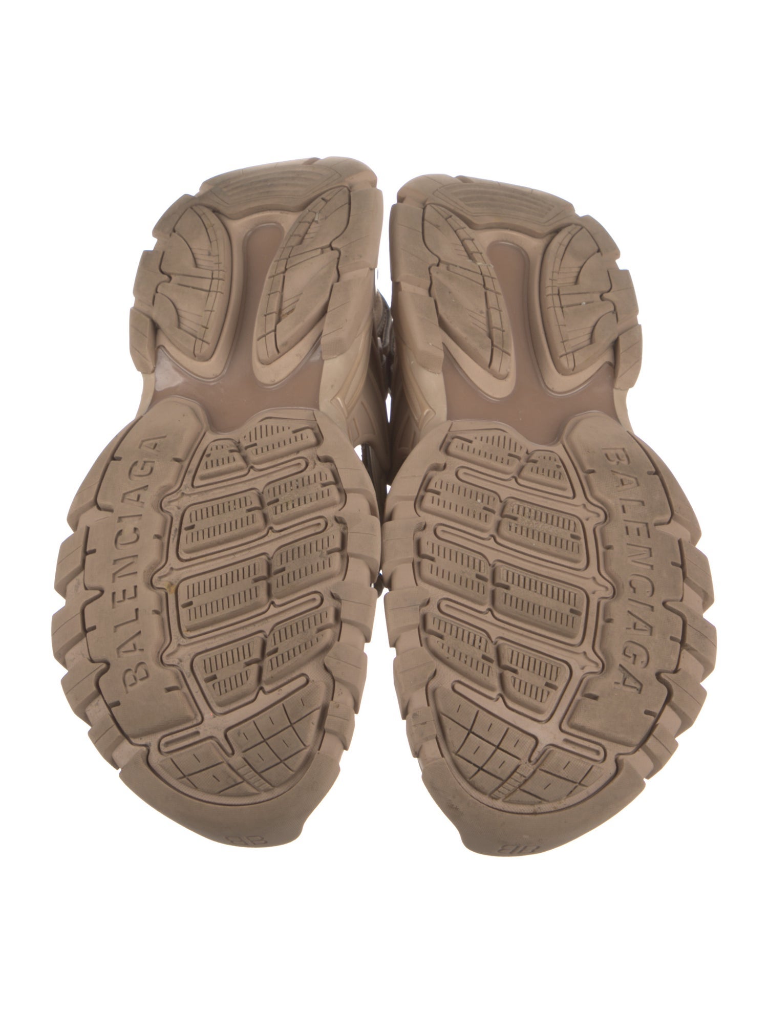 Balenciaga Track Sandal Leather Slingback Sandals