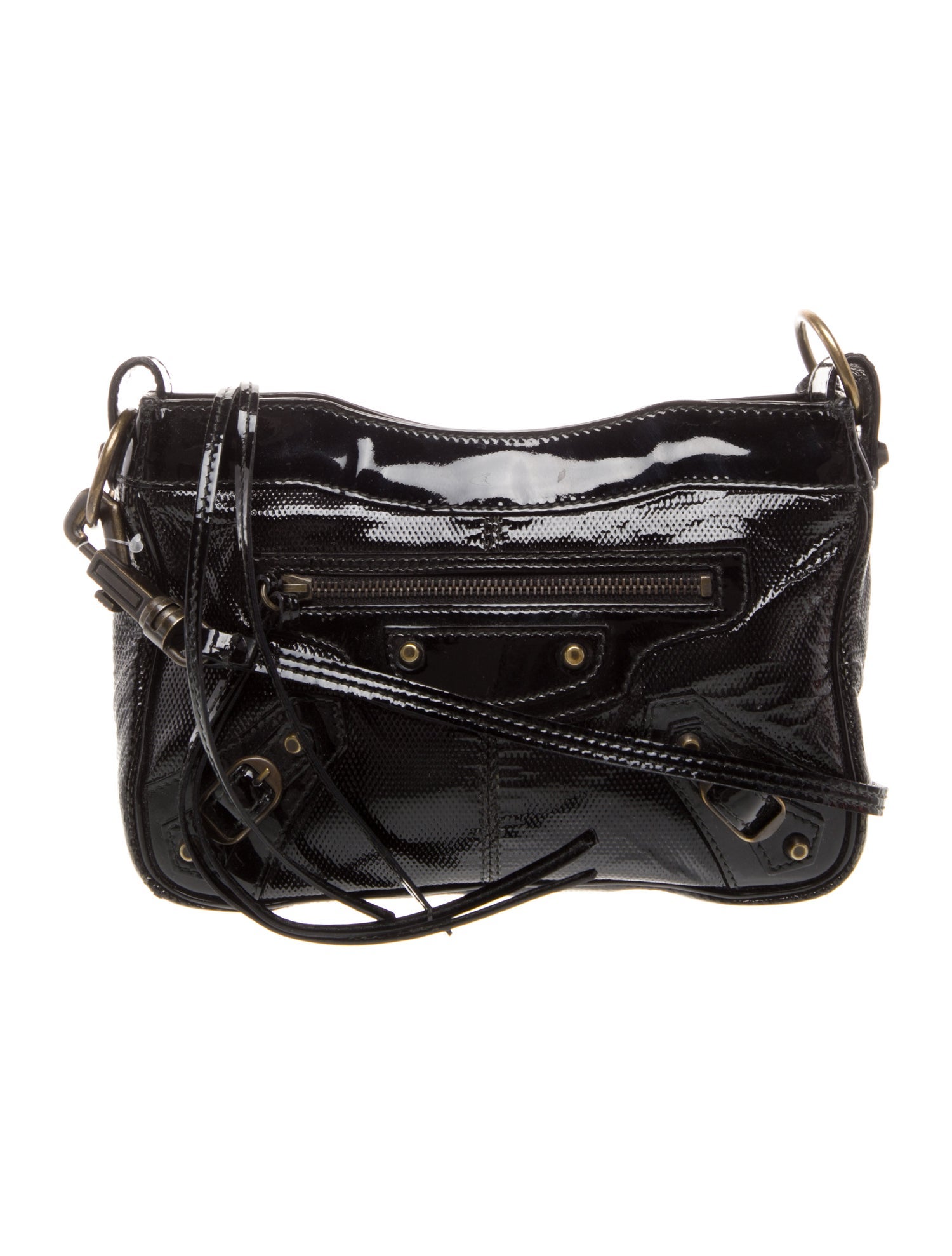 Balenciaga Patent Leather Motocross classic hip