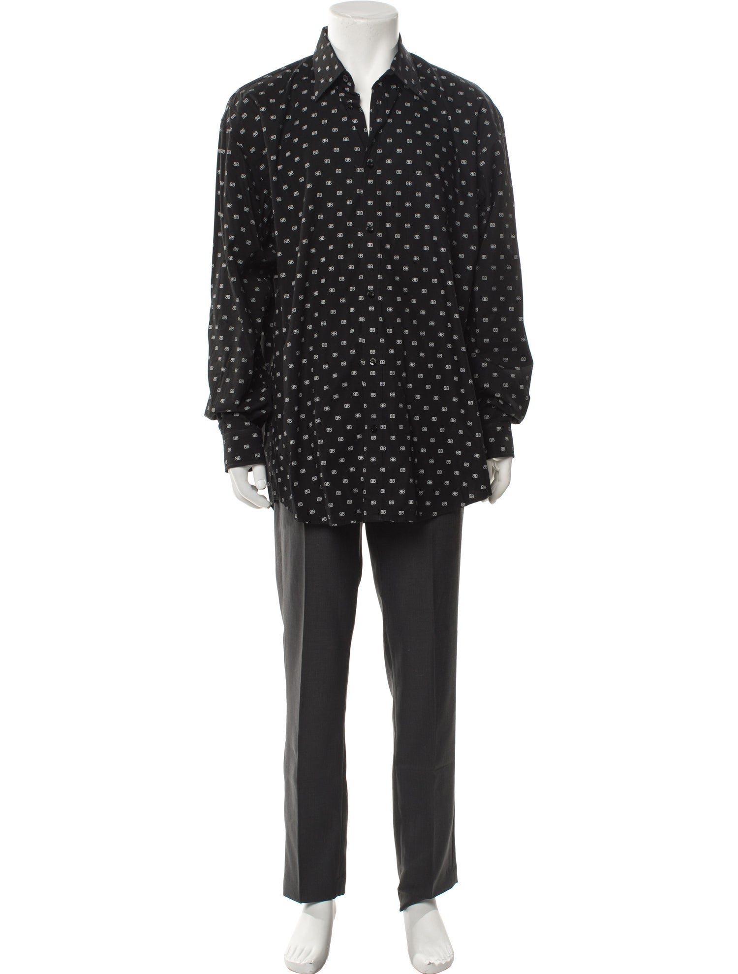 Balenciaga 2019 Signature Logo Shirt