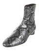Balenciaga Embossed Leather Animal Print Boots