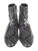 Balenciaga Embossed Leather Animal Print Boots