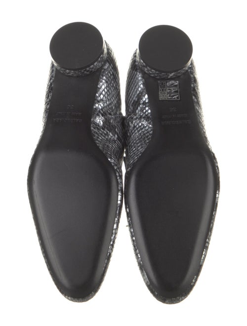 Balenciaga Embossed Leather Animal Print Boots