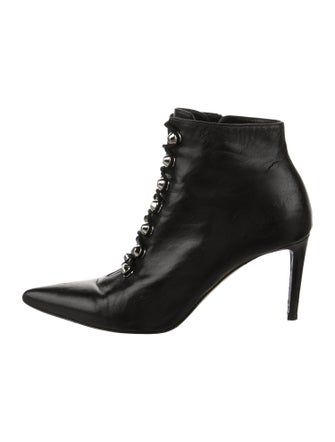 Balenciaga Leather Studded Accents Pumps