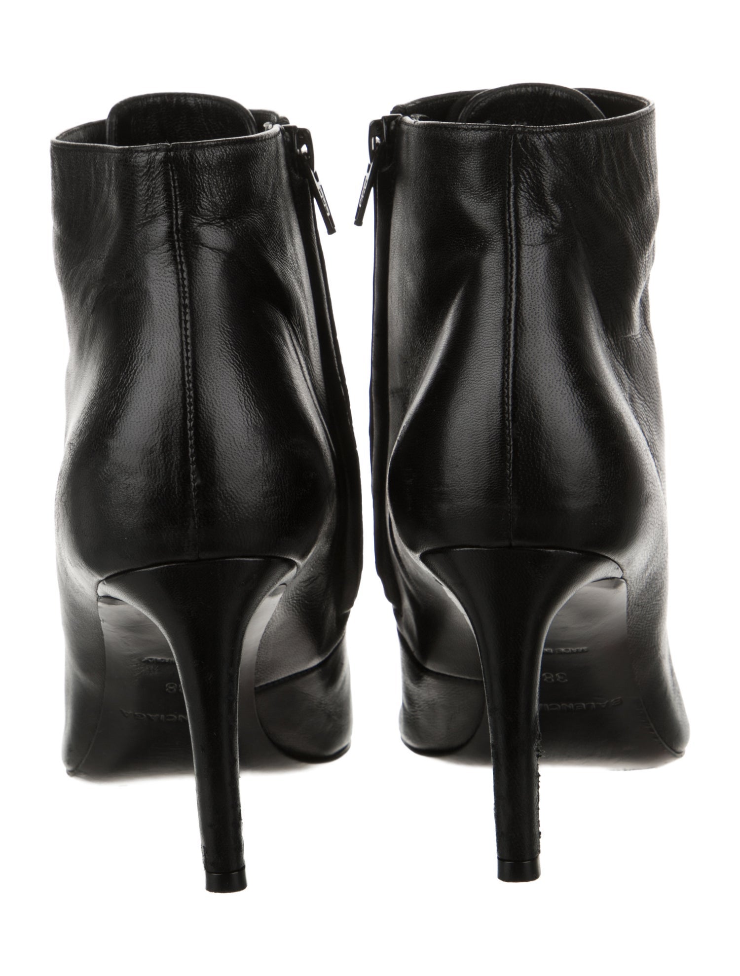 Balenciaga Leather Studded Accents Pumps