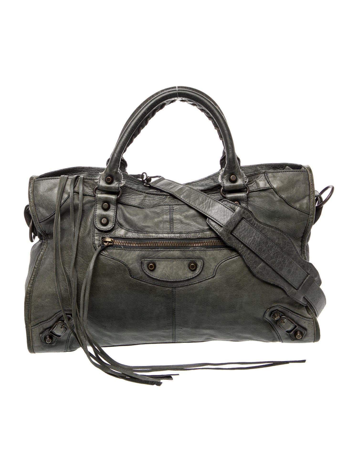 Balenciaga Leather Motocross Classic City