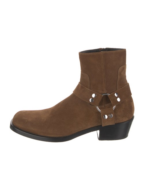 Balenciaga Suede Studded Accents Boots