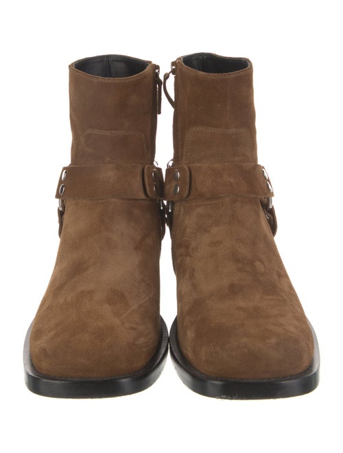 Balenciaga Suede Studded Accents Boots