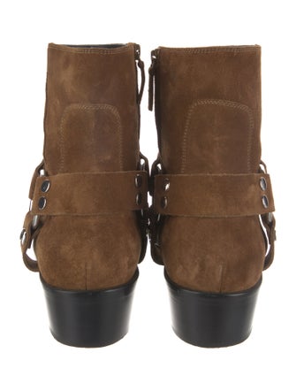 Balenciaga Suede Studded Accents Boots