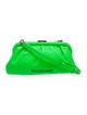 Balenciaga Leather Logo Cloud Clutch XS
