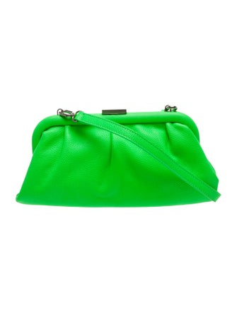 Balenciaga Leather Logo Cloud Clutch XS