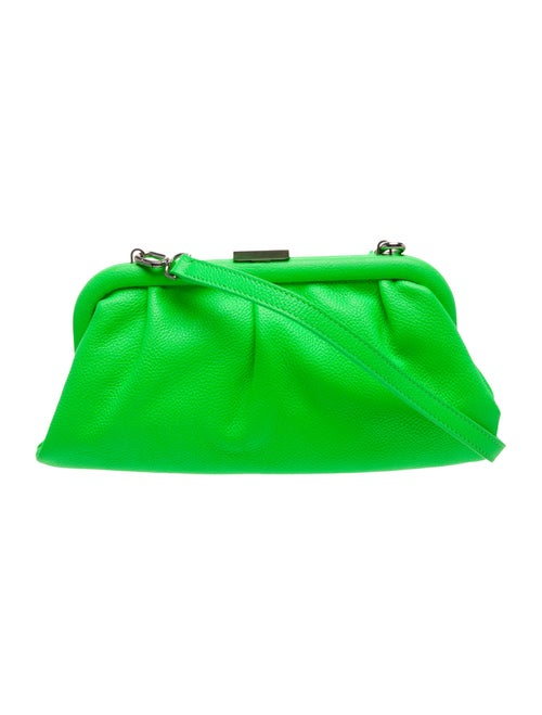 Balenciaga Leather Logo Cloud Clutch XS