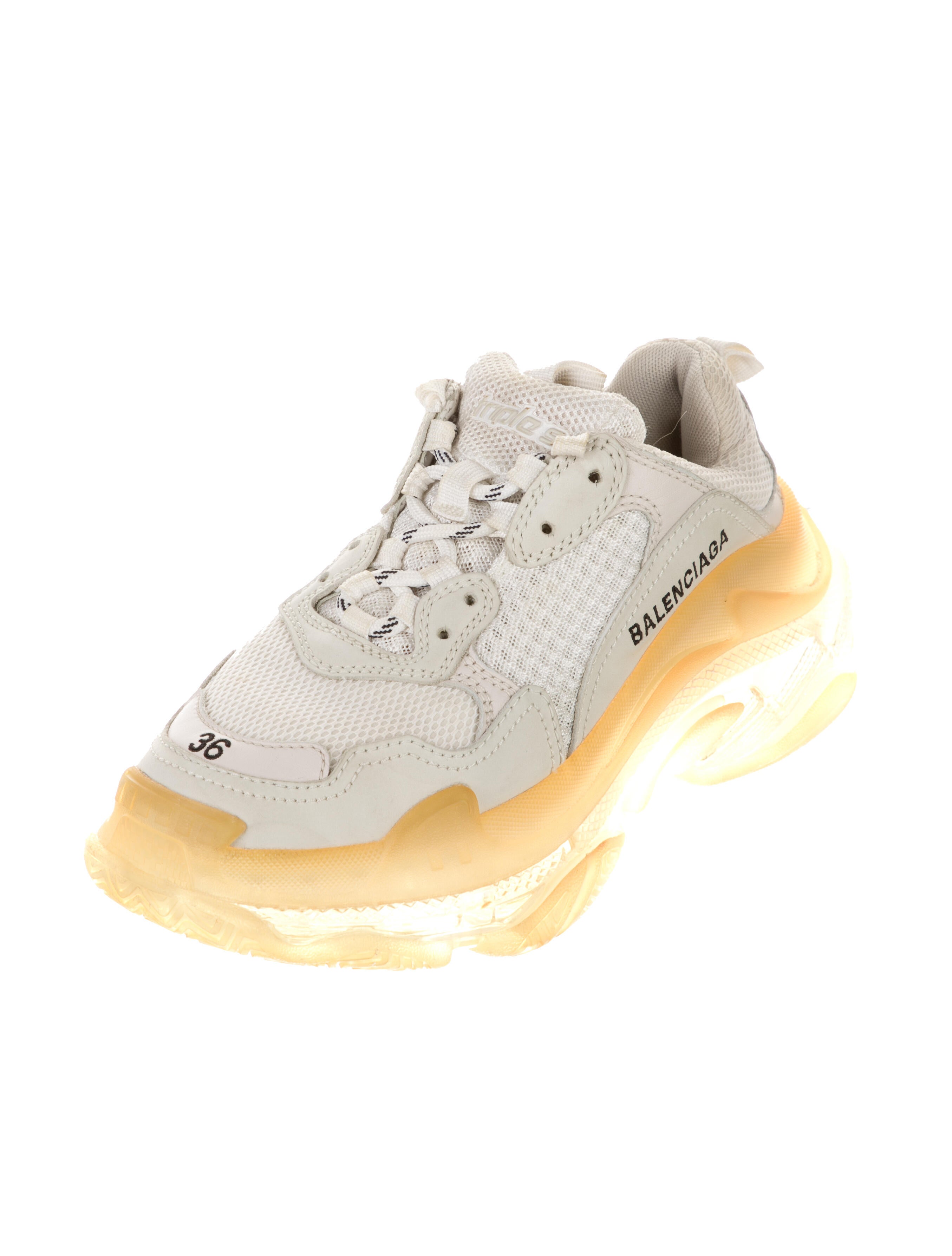 Balenciaga Triple S 'Clear Sole' Chunky Sneakers