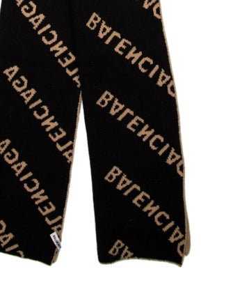 Balenciaga Wool Printed Scarf