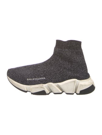 Balenciaga Speed Trainer Glitter Sock Sneakers