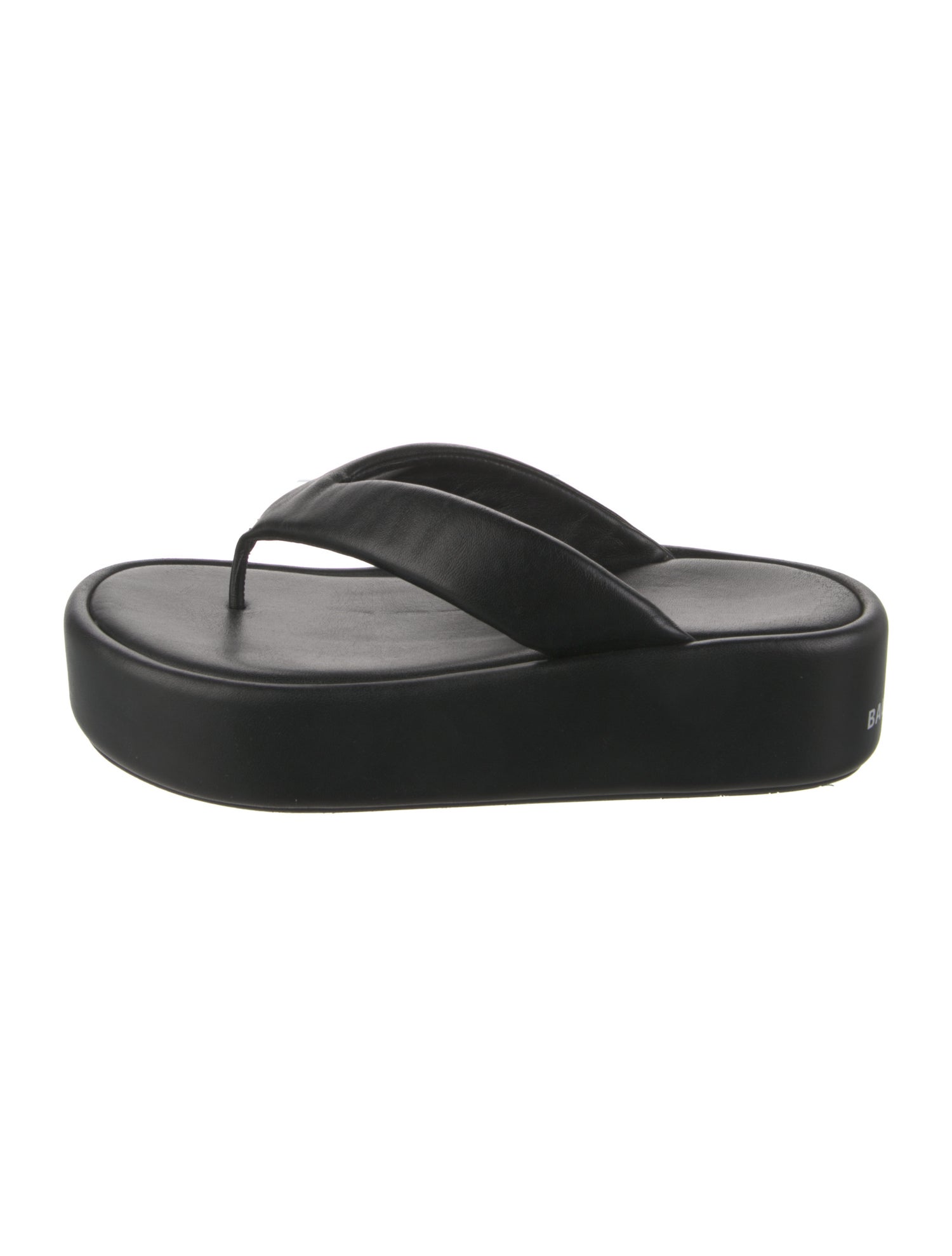 Balenciaga Leather Flip Flops