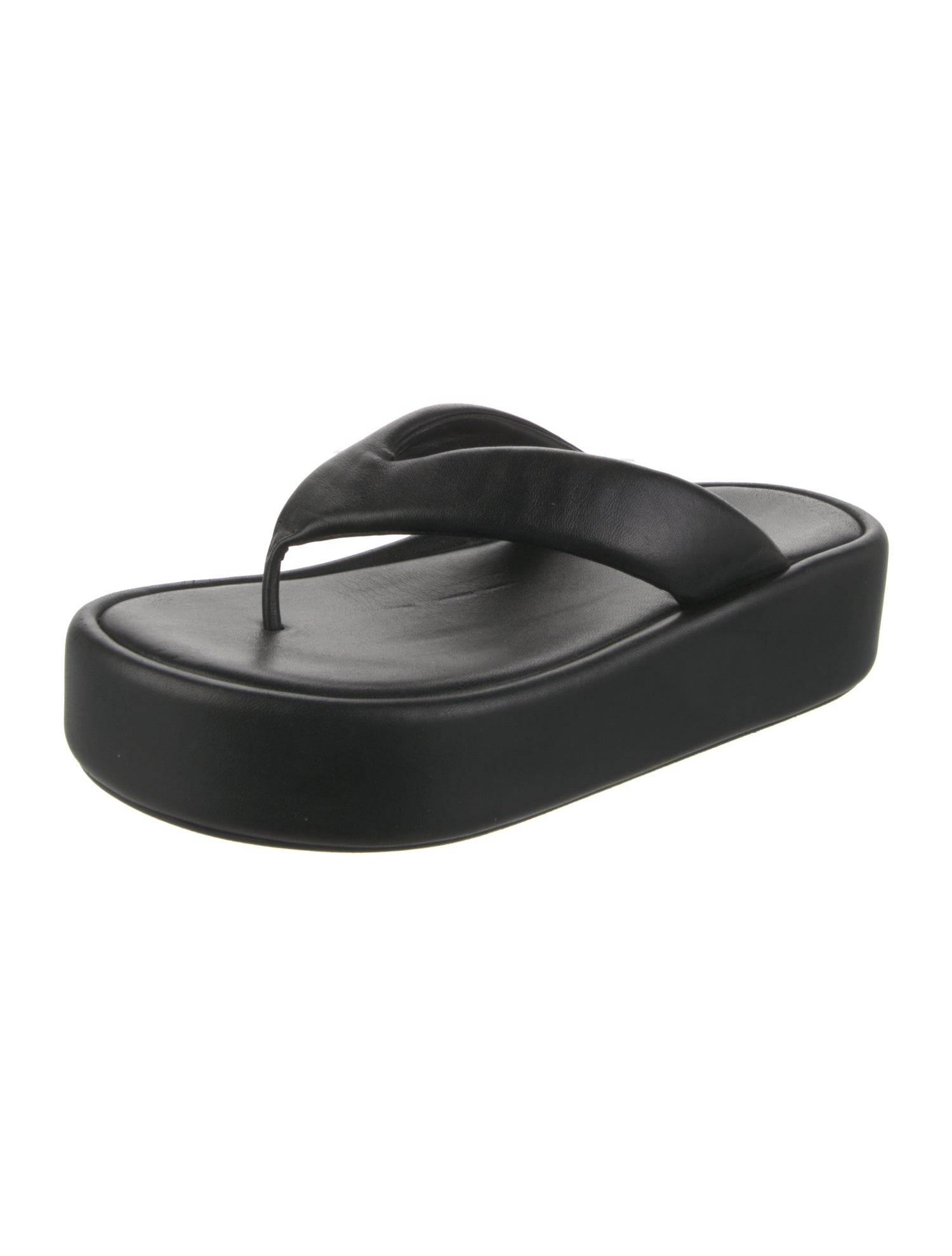 Balenciaga Leather Flip Flops